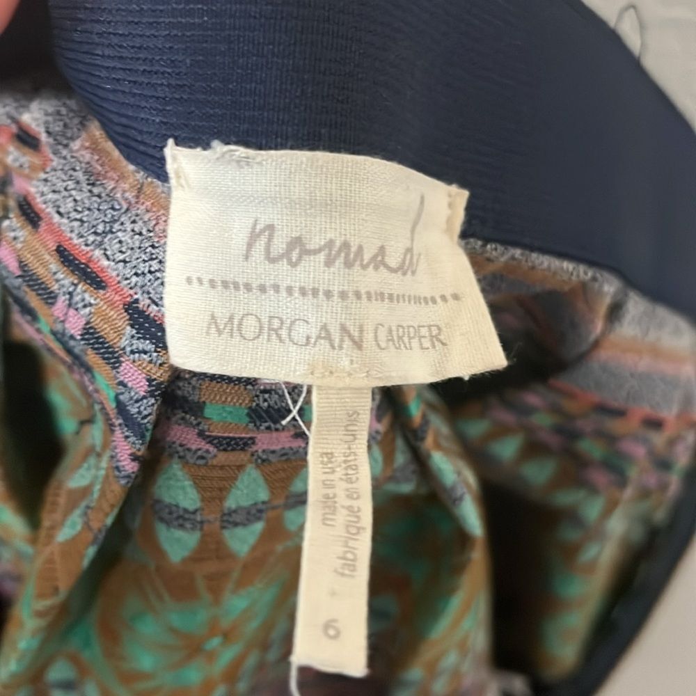 NOMAD MORGAN (Anthropologie) Carper Print Skirt, Size 6 - Picture 8 of 10
